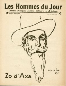 Cover av ""The Men of the Day"", Satirical in B & W av Théophile Alexandre Steinlen