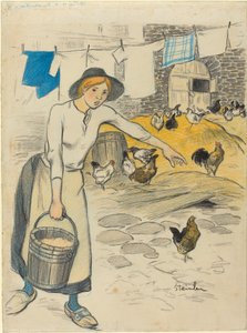 bondejente av Théophile Alexandre Steinlen