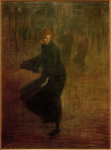 Ung kvinnelig arbeider på gaten av Théophile Alexandre Steinlen