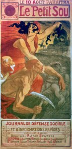 Le Petit Sou Socialist Magazine, c1879-1923 av Théophile Alexandre Steinlen