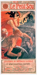 Le Petit Sou, sosialistisk magasin av Théophile Steinlen, 1900