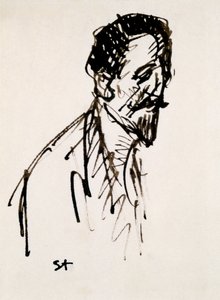 Portrett av Jehan Rictus, 20. århundre av Théophile Alexandre Steinlen