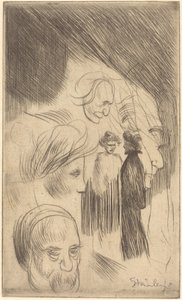 Skisseplate av Théophile Alexandre Steinlen