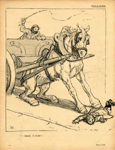 Smørtallerkenen, satirisk i farger av Théophile Alexandre Steinlen