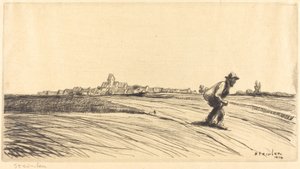 Tramp med bunt av Théophile Alexandre Steinlen