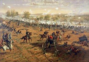Slaget ved Gettysburg av Thure de (after) Thulstrup