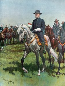 Generalmajor Nelson A. Miles, U.S.A., kommanderer hæren av Thure de Thulstrup