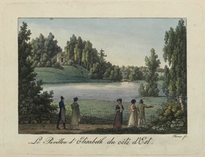 Elizabeth-paviljongen i Pavlovsk-parken, 1810-tallet.
