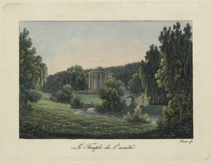 Utsikt over vennskapstempelet i Pavlovsk, 1810-tallet.