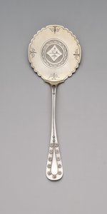 "Daisy" mønster bokhvete kakeserver, ca. 1875-80 (sølv og forgylt) av Tiffany and Company
