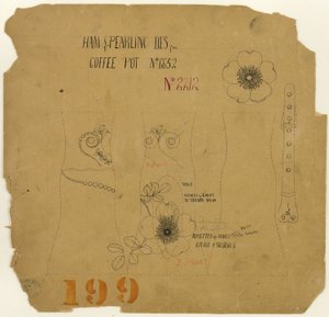 Skinke- og perledesign for kaffekanne nr. 6652 av Tiffany and Company