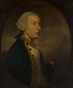 Halvlengde portrett av admiral Robert Duff av Fetteresso (olje på lerret) av Tilly (manner of) Kettle