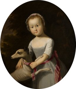 Portrett av frøken Charlotte Bridgeman som barn (1800-1877), ca. 1805-15 (olje på lerret) av Tilly Kettle
