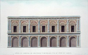 Residensen til kardinal de Granvelle (1517-86), Brussel, Utsikt fra hagen, fra 