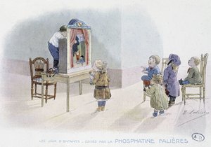 Barneleker: dukketeater - dess. av Lobrichon, red. av Phosphatine Falières