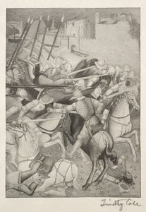 Gamle italienske mestere: Slaget ved St. Efesos mot hedningene på Sardinia, 1888-1892. av Timothy Cole