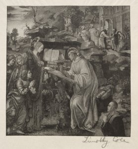 Gamle italienske mestere: Madonna dukker opp for St. Bernard, 1888-1892. av Timothy Cole