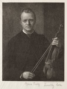 Gamle italienske mestere: Portrett av Timothy Cole Man med fiolin, 1892.