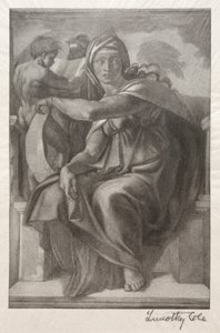 Gamle italienske mestere: The Delphian Sibyl, 1890. av Timothy Cole