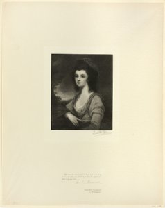 Portrett av Mrs. Davies, fra Old English Masters av Timothy Cole