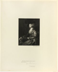 Portrett av fru Siddons, fra Old English Masters av Timothy Cole