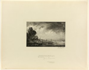 Waterloo Bridge (en skisse), fra Old English Masters av Timothy Cole