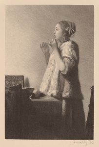 Perlekjedet av Timothy Cole after Johannes Vermeer