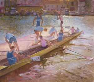 Ved flåten, Henley, 1993 av Timothy Easton
