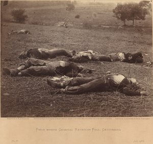 Feltet hvor general Reynolds falt, Gettysburg, 5. juli 1863