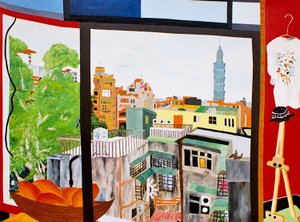 Mango i Taipei, Taiwan, 2005, olje på lerret av Timothy Nathan Joel