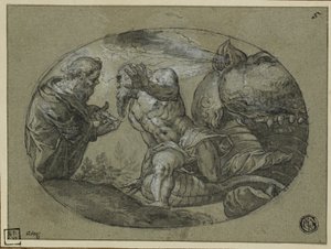 Jonah kastet opp av hvalen av Tintoretto