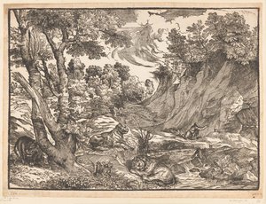 Landskap med Saint Jerome