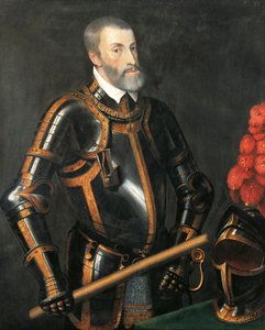 Portrett av Charles V av Habsburg, keiser av Det hellige romerske rike, av Titian, maleri