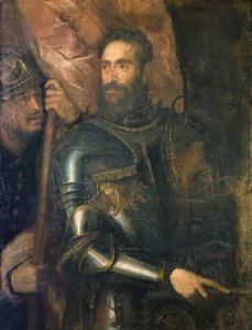 Portrett av Pier Luigi Farnese av Titian (c.1488 1576)