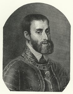 Charles V, den hellige romerske keiseren (gravering)