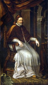 Pius IV (1499 - 1565). Maleri av Bizzozzero. Milano, samling av Ca 'Granda sykehus av Titian (c.1488-1576) (school of)