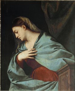 Polyptyk Averoldi: Jomfru kunngjort av Titian (c.1488 1576)