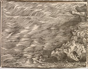 Nedsenkningen av Faraos hær i Rødehavet av Titian