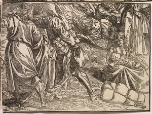 Nedsenkningen av Faraos hær i Rødehavet av Titian