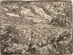Nedsenkningen av Faraos hær i Rødehavet av Titian