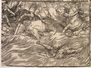 Nedsenkningen av Faraos hær i Rødehavet av Titian