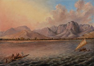Mathwalta, Venua Levu Vitisa, Fiji, ca. 1840 (olje på lerret) av Titian Ramsey Peale