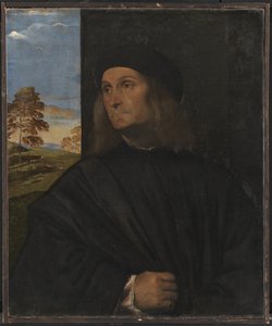 Portrett av den venetianske maleren Giovanni Bellini (?) av Tizian