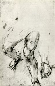 Studie for Martyrdom of St Lawrence i Venezia, c1550, 1937 av Tiziano Vecelli