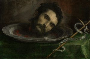 Leder av døperen Johannes, sent på 1500-tallet av Tiziano Vecelli