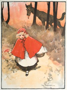 Scene fra Rødhette, 1900