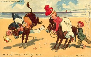 Komfort ved sjøen (chromolitho) av Tom Browne