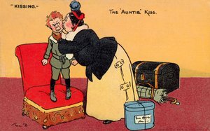 Tantekysset (farge litho)