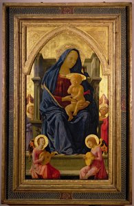 Virgin and Child, 1426 (tempera på panel) (se 199298 for detaljer) av Tommaso Masaccio