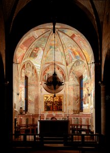 Jomfruens liv - Fresco av Tommaso Masolino da Panicale